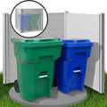 Casafield 48" x 48" Privacy Screen - Outdoor Vinyl Fence Panel Enclosure for AC/Trash Bins/Pool Equipment - Gray