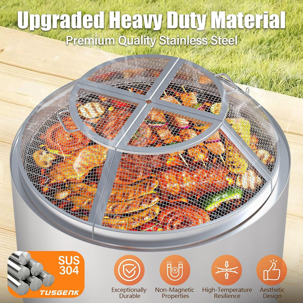 Fire Pit Spark Screen for Solo Stove Bonfire, 19.5 Inch