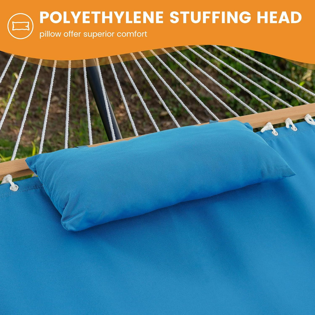 Lazy Daze 12 FT Sunbrella Fabric Hammock, Non-Fading Double Outdoor Hammock