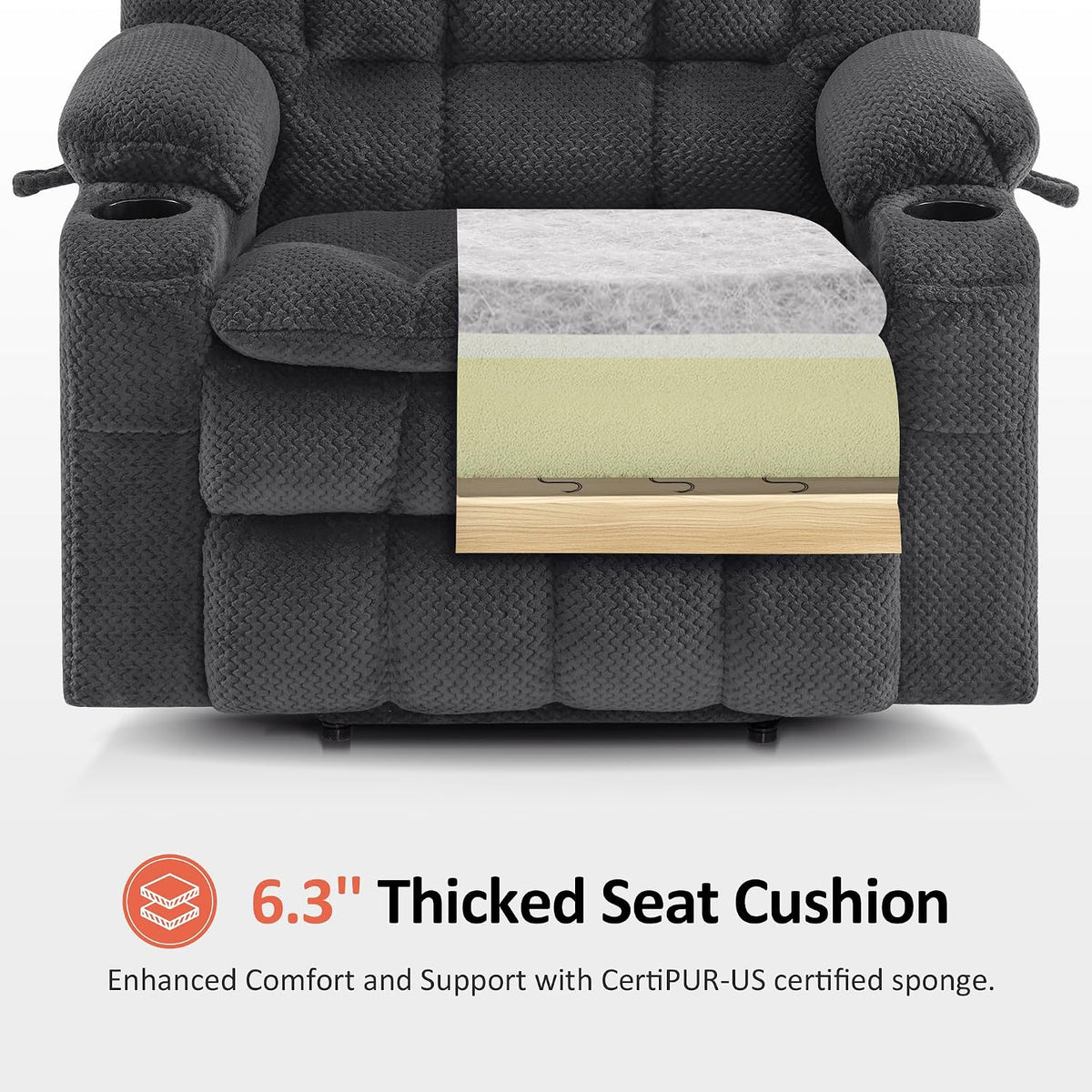MCombo Oversized Dual Motor Power Lift Recliner Chair for Elderly R7891