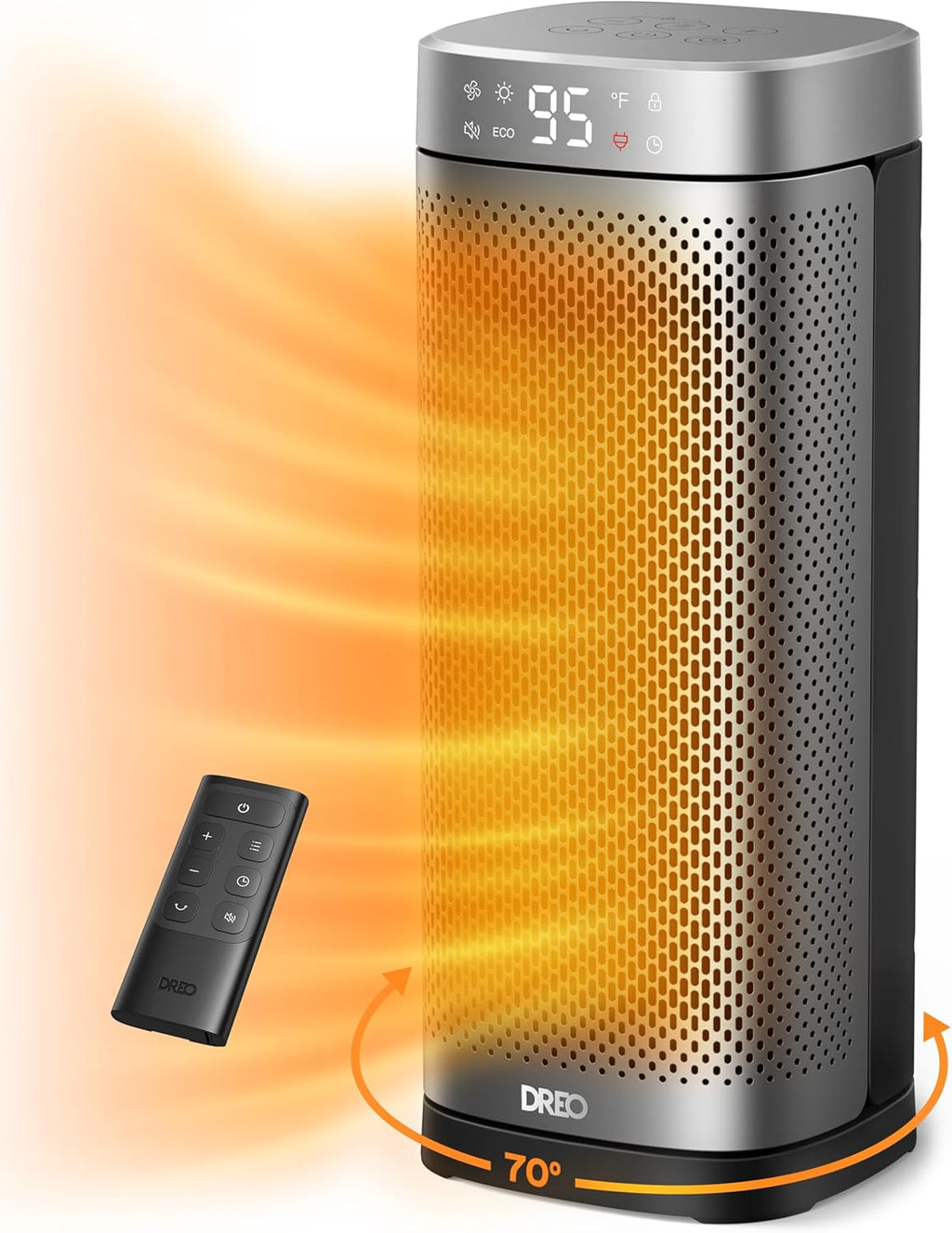 DREO Space Heaters for Indoor Use, Fast Heating Portable Heater with Remote