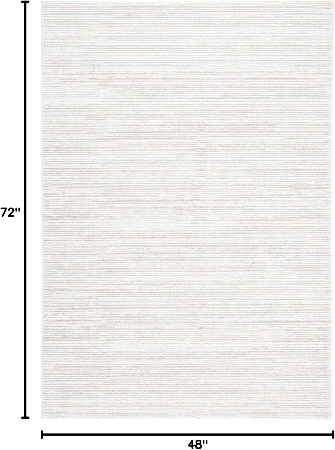 SAFAVIEH Vision Area Rug 4x6, Modern Tonal Ivory VSN606J