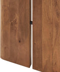 Modway Amistad 72" Solid Wood Modern Farmhouse Rectangular Dining Table in Walnut