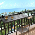 GDLF Balcony Table for Railings, Hanging Patio Table with Ice Bucket,43.5"L