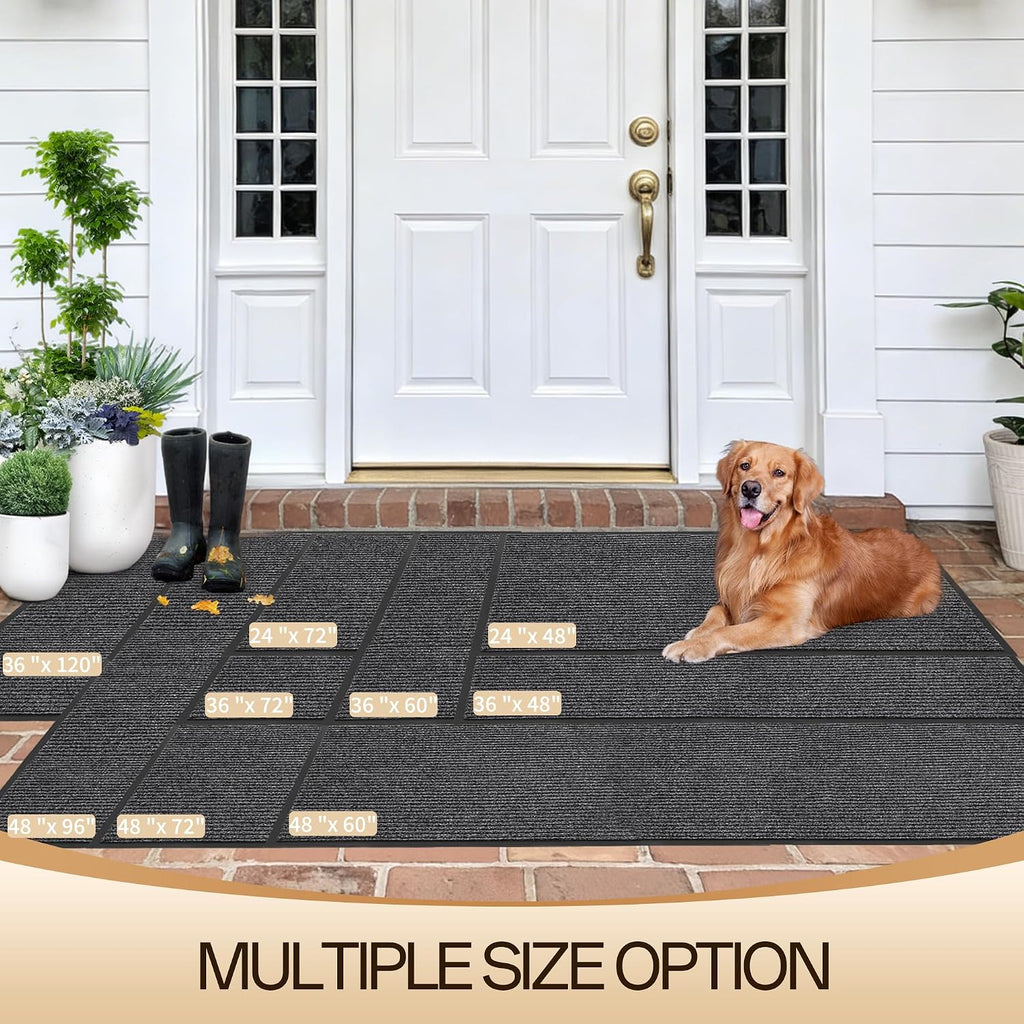 Amyracel Front Door Mat, Heavy Duty Waterproof Indoor Outdoor Doormat 3'x4'