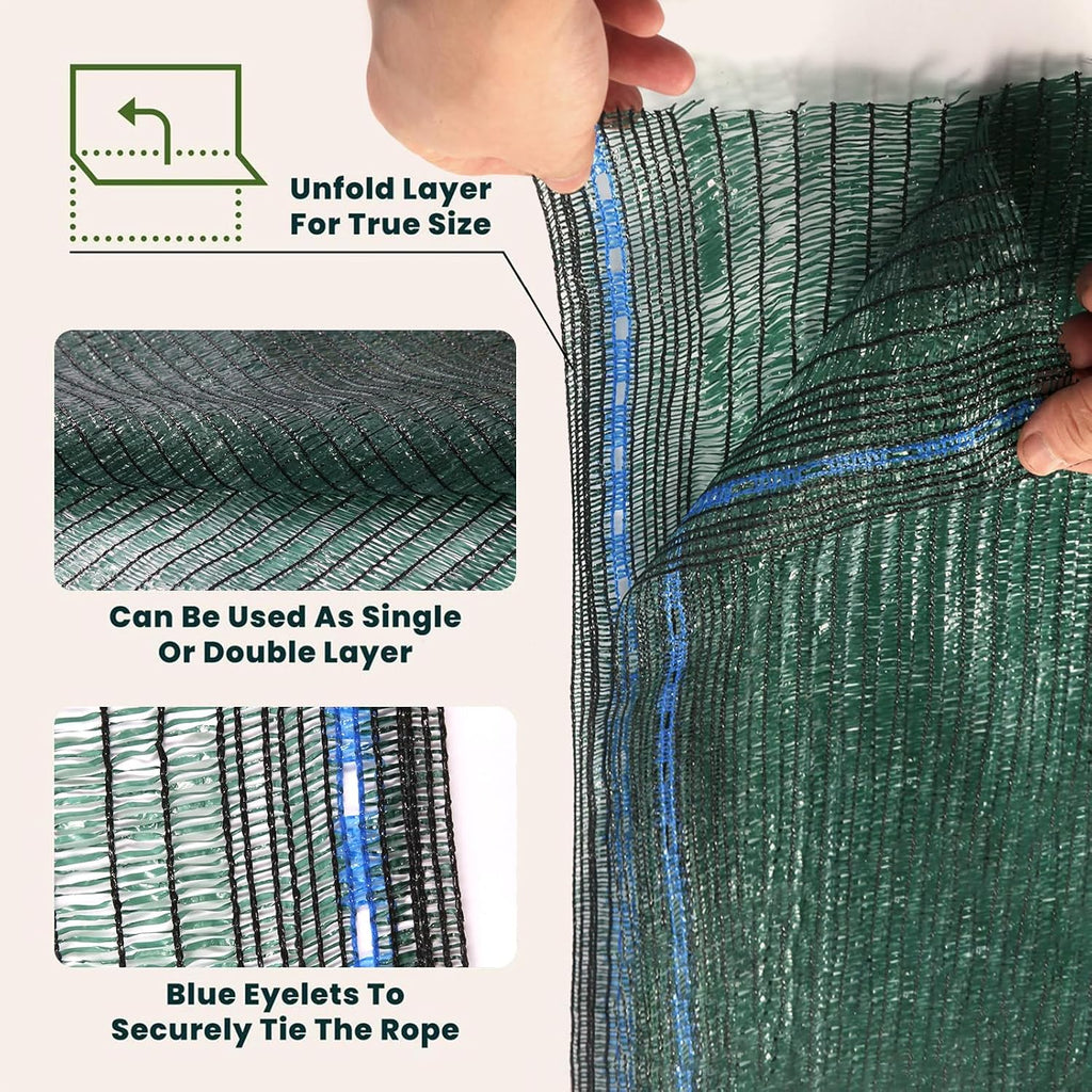 6'x100ft 40% Eyelets Shade Cloth Roll