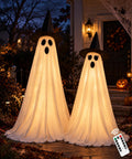 2 Pack Lighted Halloween Ghost Decorations with Remote & Timer