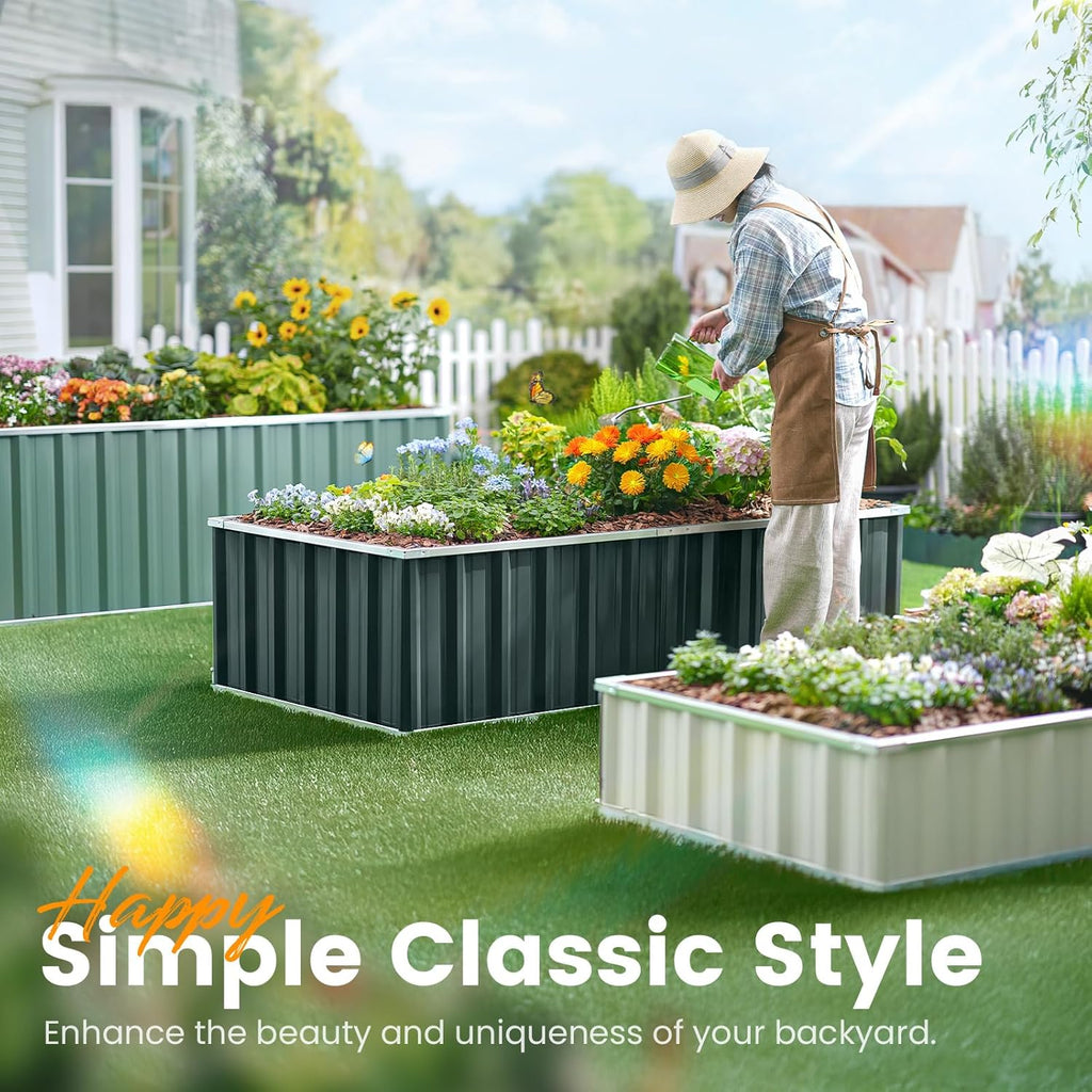 KING BIRD Raised Garden Bed Heightened for Deep-Rooted Plants 101x36x24 in