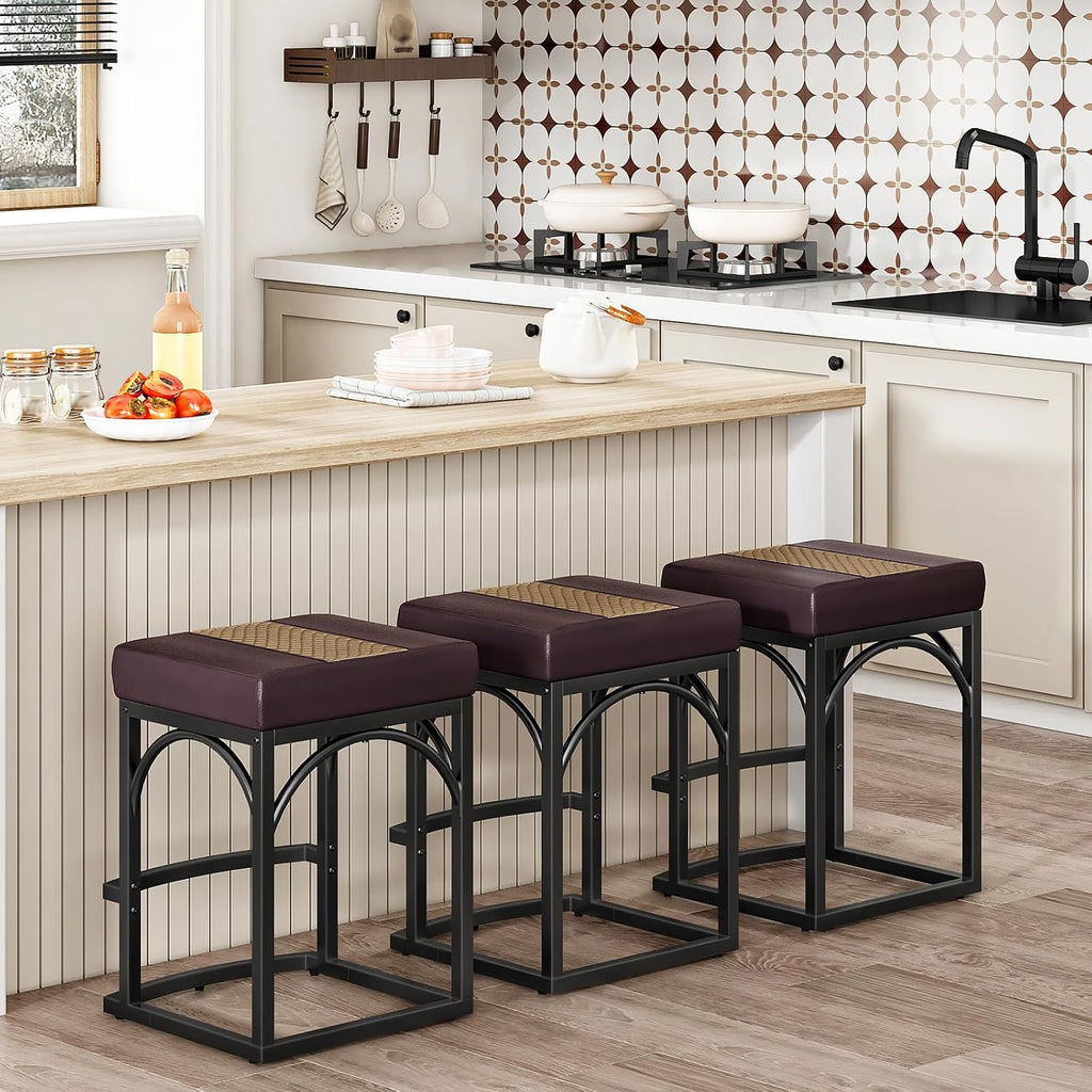 HOOBRO Bar Stools, Set of 2 Bar Stools