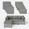 9 Pcs Outdoor Patio Cushions Covers Replacement Sets, Covers Only