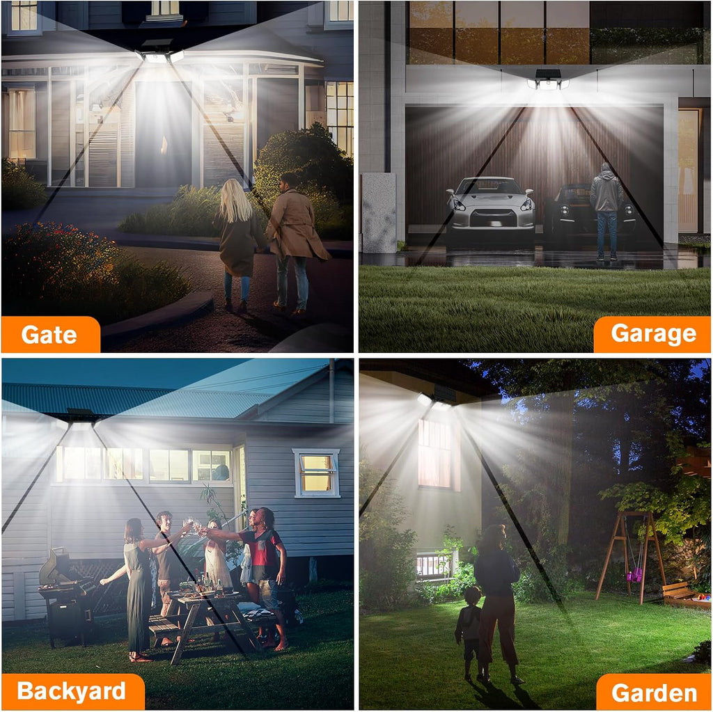 mihani solar lights outdoor, quick charge solar motion on a desk or shelf