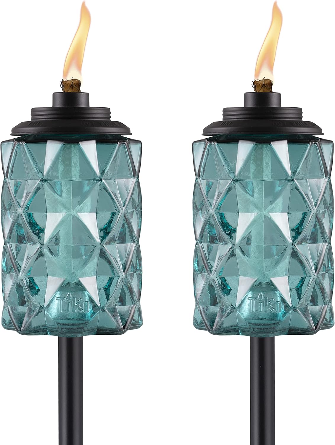 TIKI Topaz Outdoor Torches 2 Pack Weather-Resistant Backyard Patio Décor