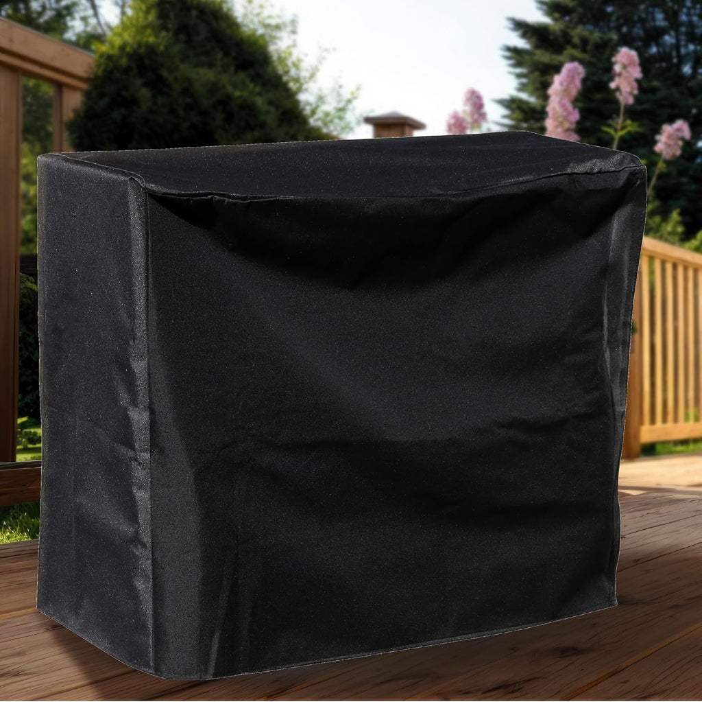 Sunnydaze 4-Foot Firewood Log Rack Cover, Black