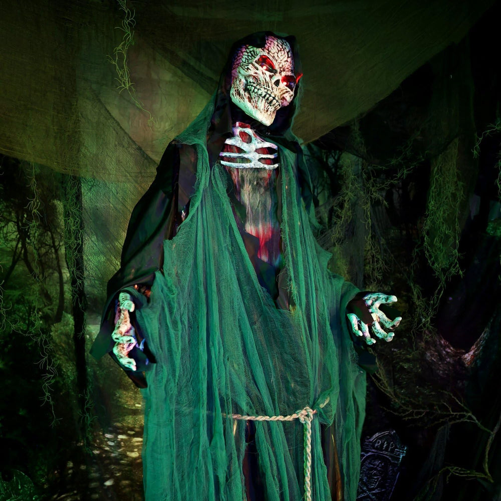 Haunted Hill Farm 7.1-Ft. Reaper Halloween Animatronic