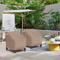 STARTWO Patio Outdoor Chair Covers 2 Pack, Outdoor Furniture Covers Waterproof Adapter for Lawn Lounge Seat, Wicker, Swivel, Adirondack,Rocking Chairs, 29" W x 30" D x 36" H, Brown