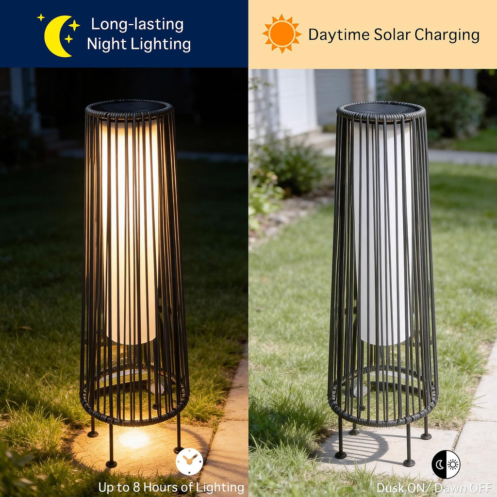 EcoGreen Solar Lights Outdoor Waterproof, Solar Floor lamp for Patio