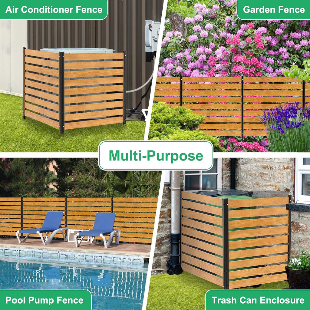 DoCred Air Conditioner Fence, 36" W x 44" H Privacy Screens Fence Panels