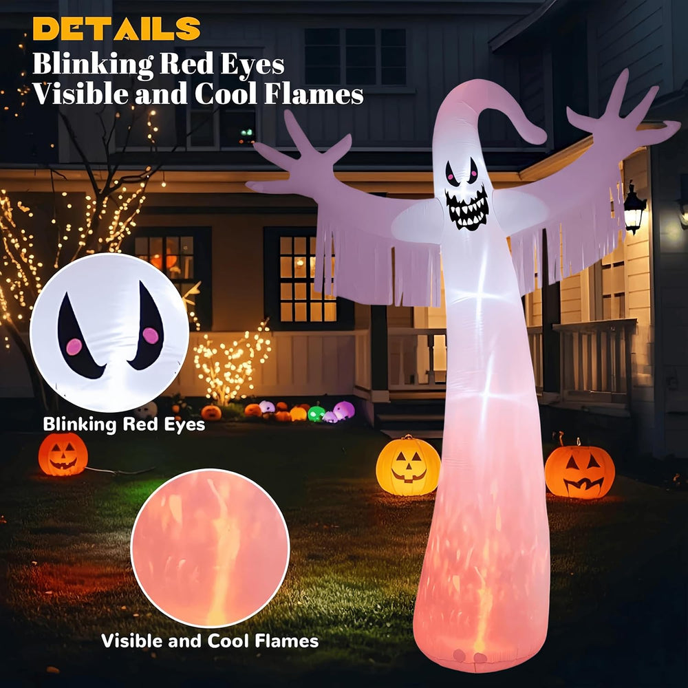12 FT Giant Halloween Inflatable Ghost, Outdoor Yard Decoration