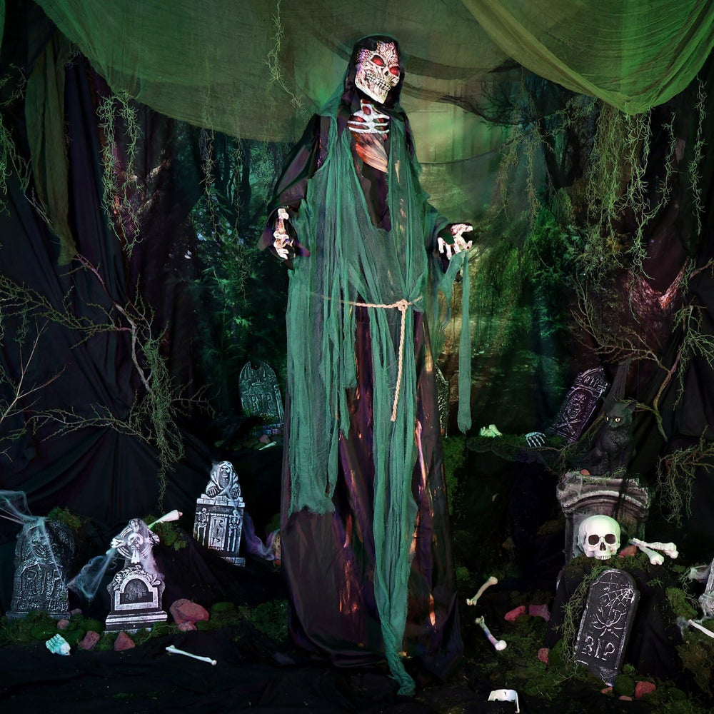 Haunted Hill Farm 7.1-Ft. Reaper Halloween Animatronic
