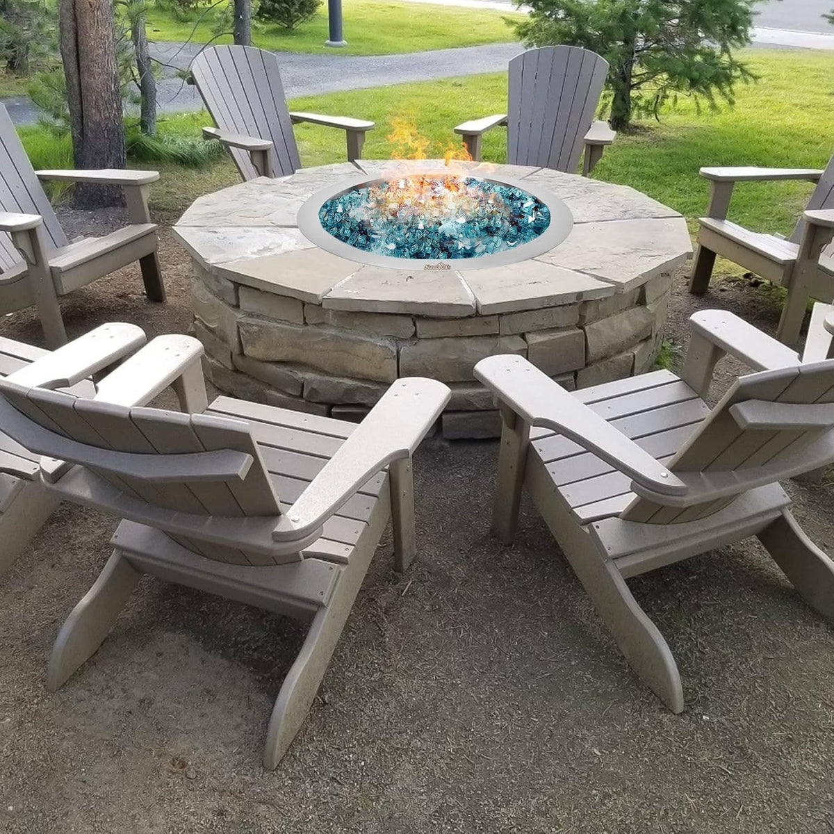 Stanbroil 13-Inch Drop-in Fire Pit Burner Pan, Round Fire Pit Insert