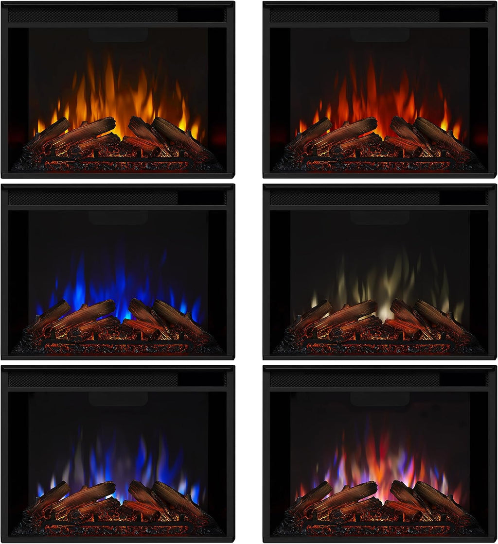 Real Flame Callaway 63" Grand Electric Fireplace with Mantel in Chestnut Oak, Free-Standing Oversized Indoor Electric Fireplace with Mantel, Adjustable Thermostat, Automatic Safety Shut-Off.