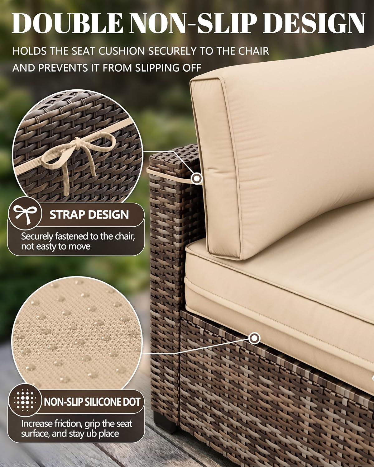 14 Pcs Outdoor Cushion Slipcovers Outdoor Patio Cushion Covers Replacement Waterproof with Zipper for Outdoor Furniture, Patio Sofa Couch 3 Sizes, Covers Only