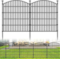 10 Panel No Dig Decorative Garden Fence 32" H x 23.6'L Outdoor Dog Barrier