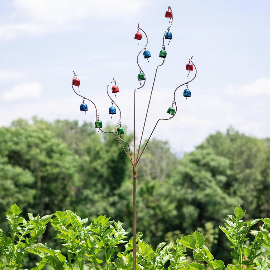 Happy Gardens Bell Spiral Garden Stake Multicolor