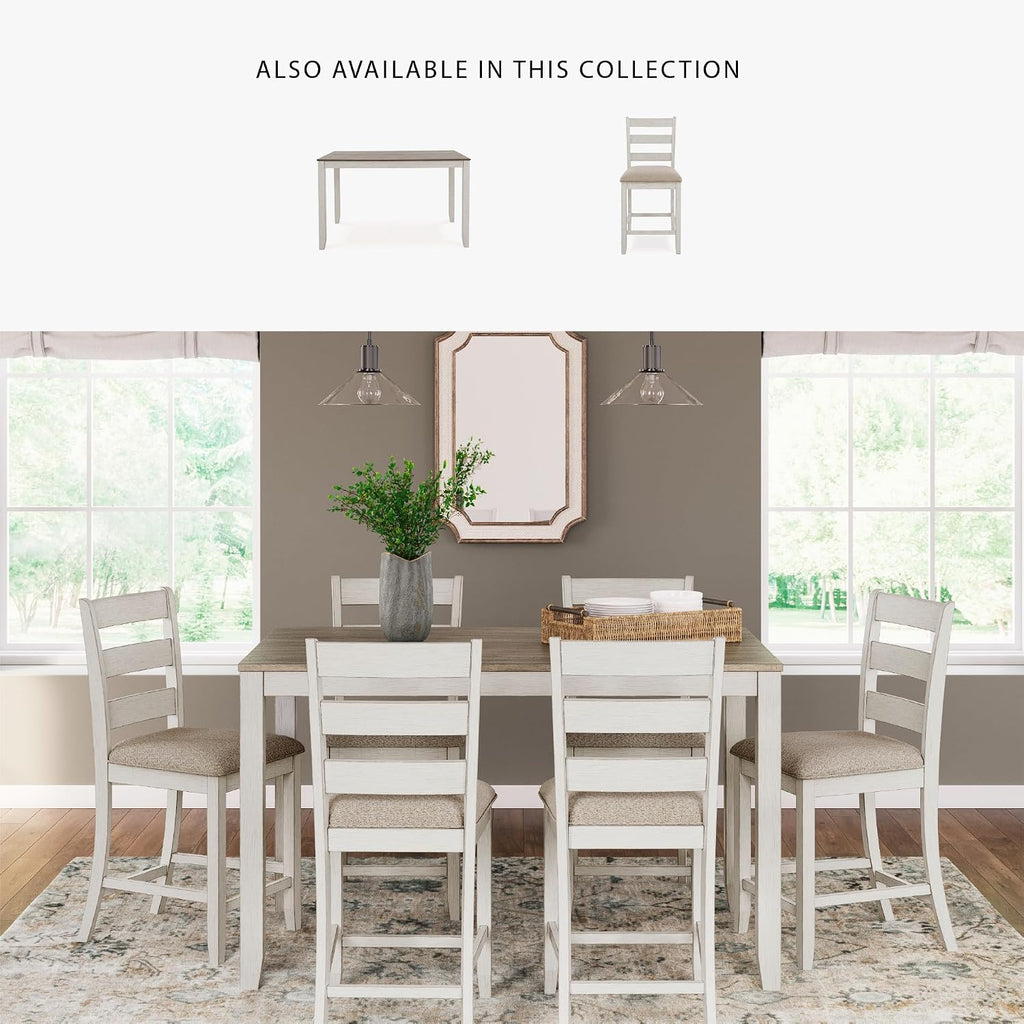 Signature Design by Ashley Skempton Counter Height Dining Table Set for 6