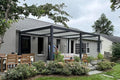 PURPLE LEAF Louvered Pergola 11' x 18' White Roof Aluminum Frame for Patios
