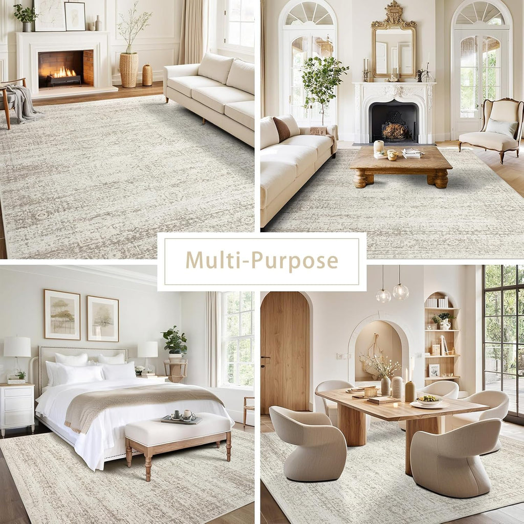 Washable Rugs 9x12 Area Rugs for Living Room,Bedroom,Dining Room Carpet