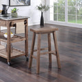 Boraam Sonoma Backless Saddle Bar Stool - Barnwood Wire-Brush