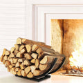 Curved Firewood Rack Firewood Holder: 30 Inch Heavy Duty Firewood Holder