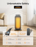 DREO Quiet Space Heater, 1500W Portable Heaters for Indoor Use with Remote