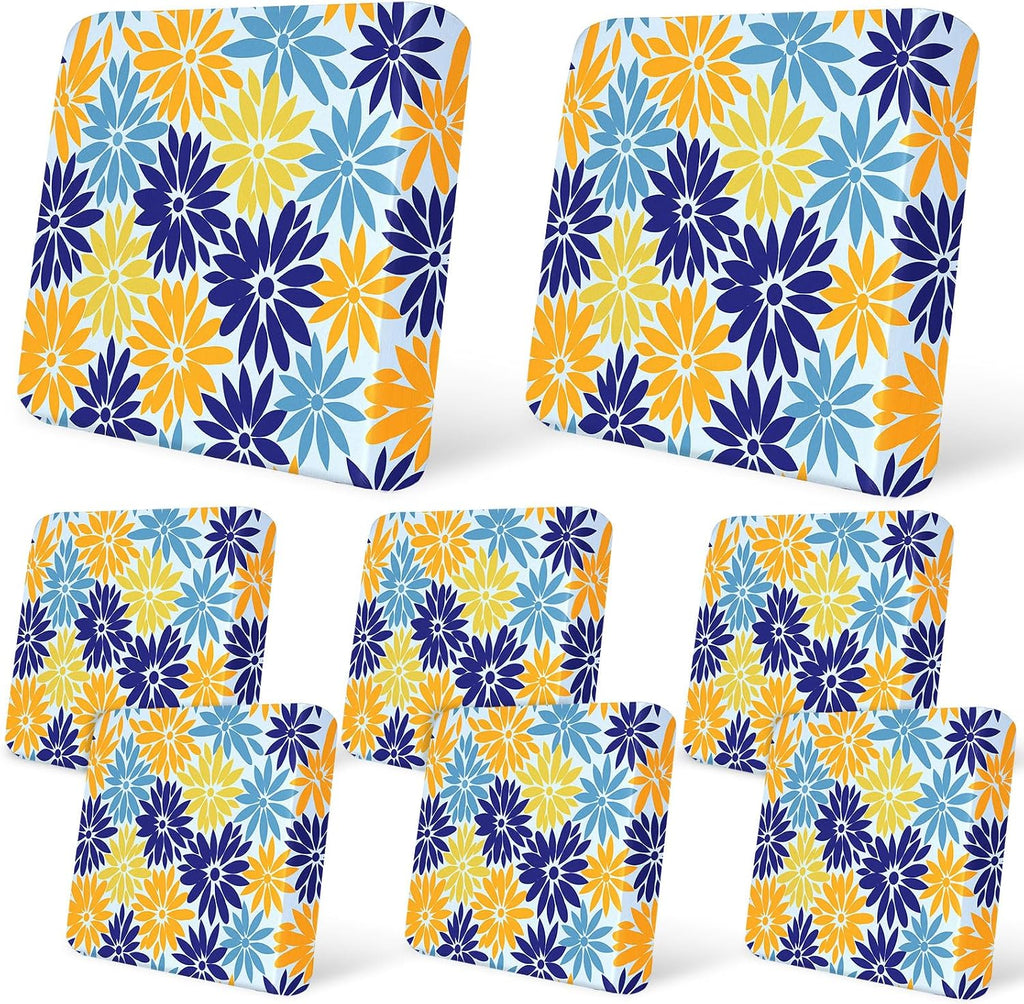 8Pcs Patio Cushion Covers Stretch Outdoor Furniture Protector Slipcovers