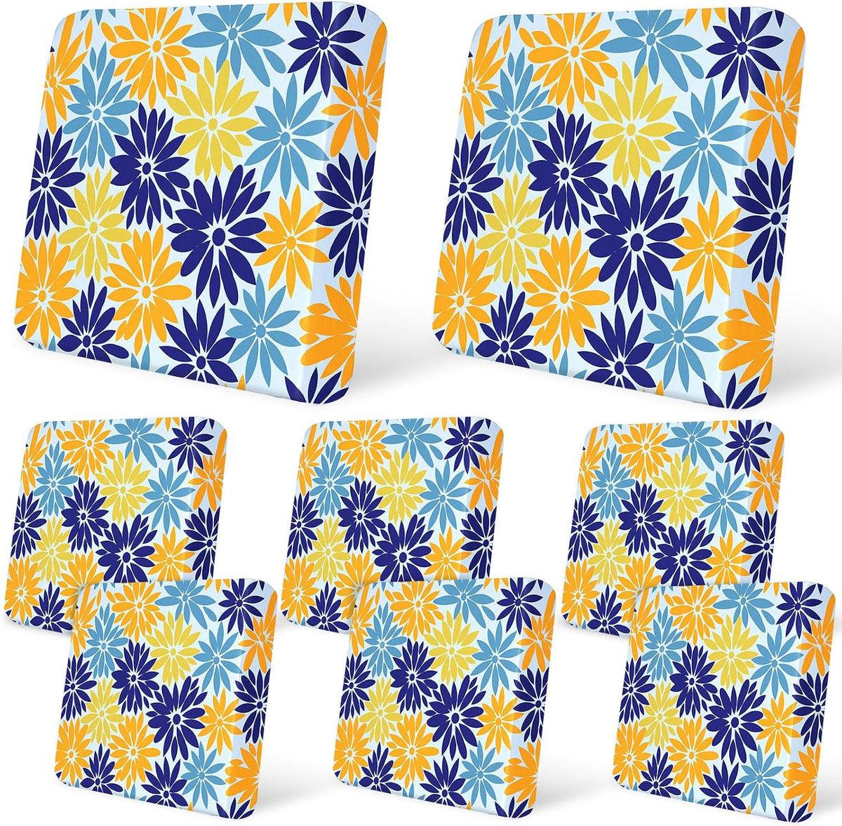 8Pcs Patio Cushion Covers Stretch Outdoor Furniture Protector Slipcovers