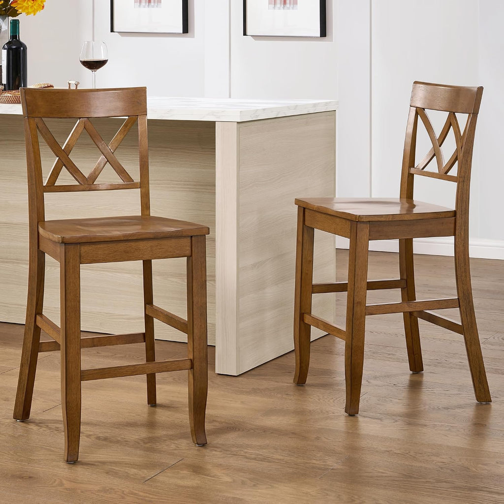 DUHOME Counter Height Bar Stools Set of 2, 24" H