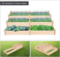 Yaheetech Raised Garden Bed Wooden Planter Box for Vegetables/Flowers, Wood