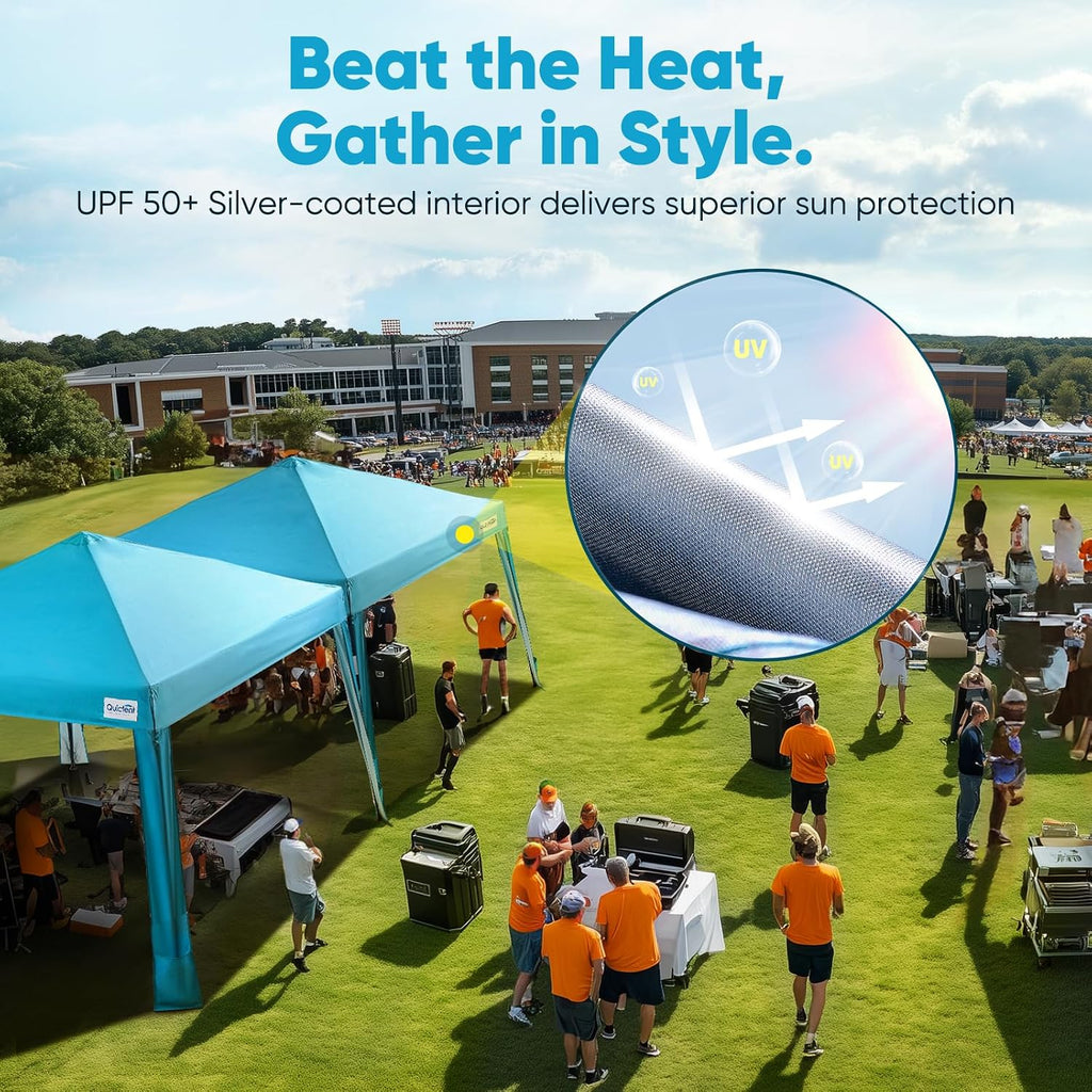 Quictent 10x10 Slant Leg Pop Up Canopy Tent