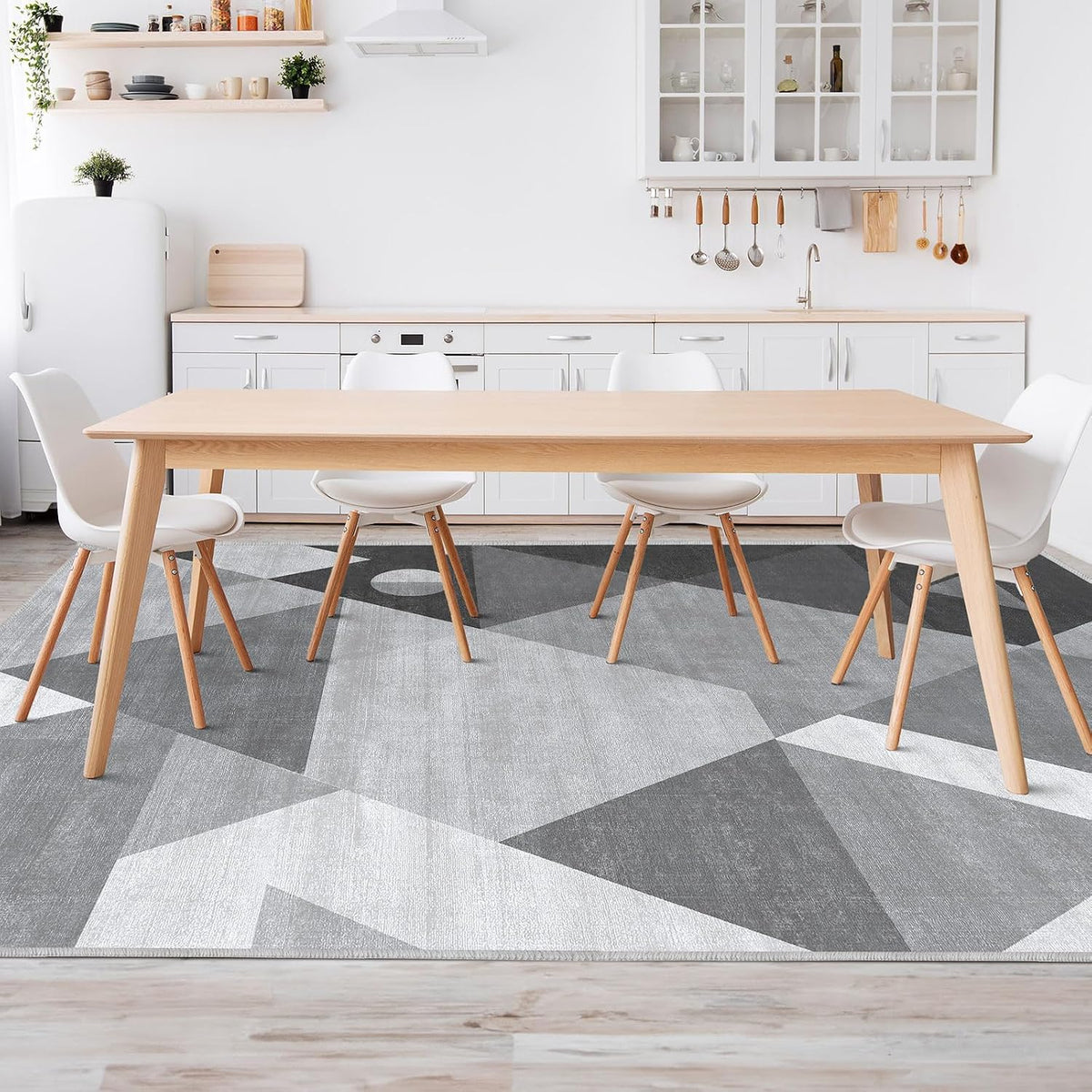 homfine washable modern area rug - geometric style, package contents