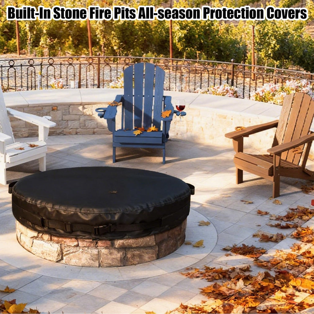 Round Fire Pit Cover for In-Ground Fire Pits 60-64 Inch