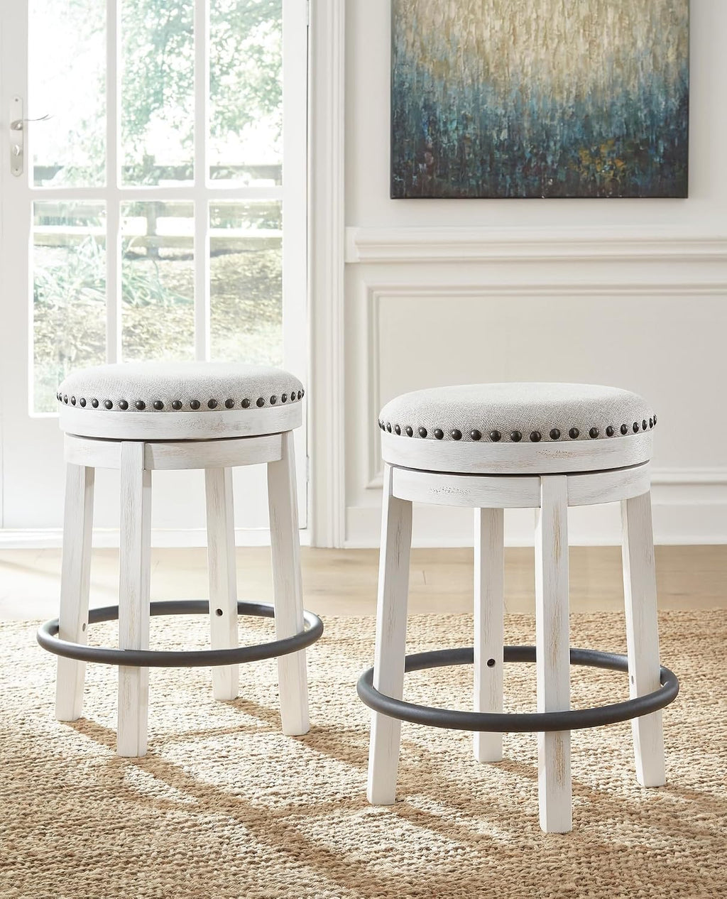 Signature Design by Ashley Valebeck 24 Inch Counter Height Stool