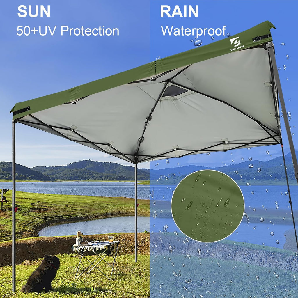 10x10 Pop Up Canopy Replacement Top Cover with Air Vent(Frame NOT INCUDE)