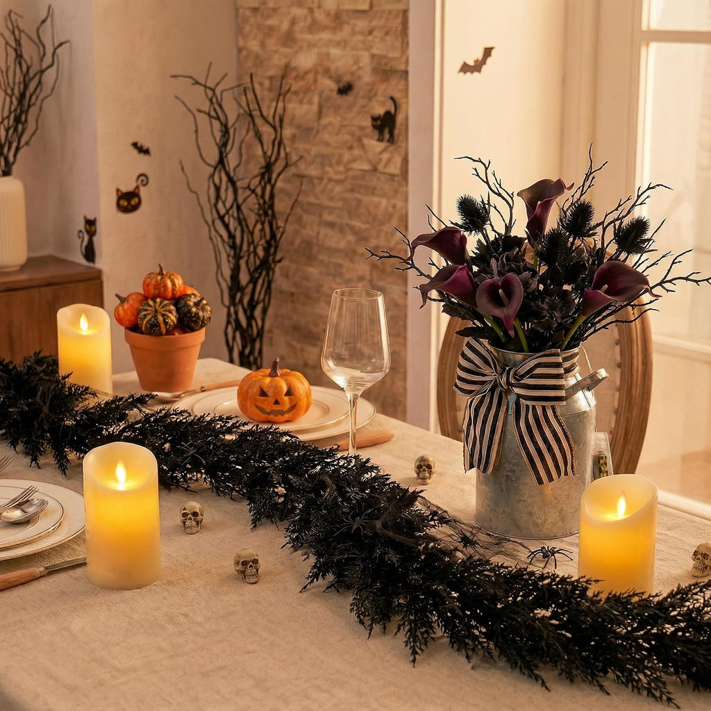 Valery Madelyn 9ft Artificial Norfolk Pine Halloween Garland for Mantle