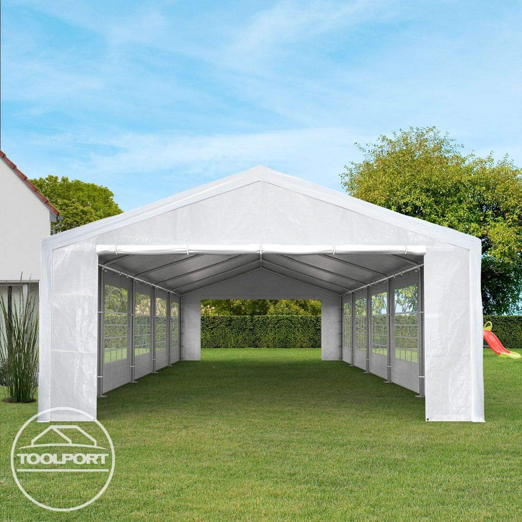 TOOLPORT 16x33 ft Canopy Party Tent, White