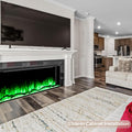 60" 3-Sided Electric Fireplace Recessed, Remote