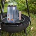 homenote Charcoal Chimney Starter Kit with Blower and Fire Cubes(11.5x7)