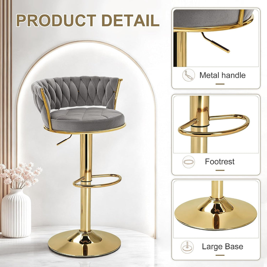vecelo bar stools set of 2, adjustable barstools, package contents