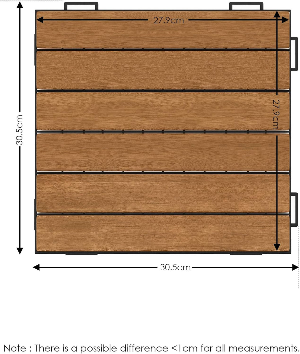 furinno fg181034 tioman floor decking wood tile, natural shown in use