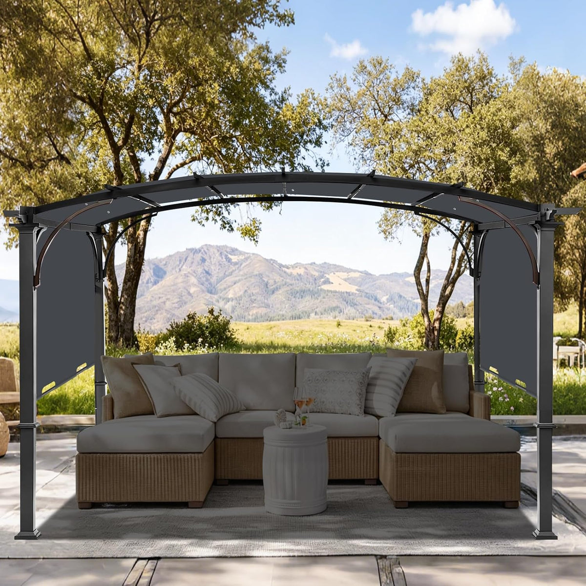 slashome 200 x 103 pergola replacement canopy, fits, package contents